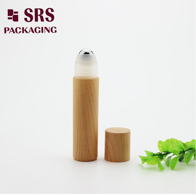 SRS 30ml Printed Wooden Plastic Roll on Custom Bottle